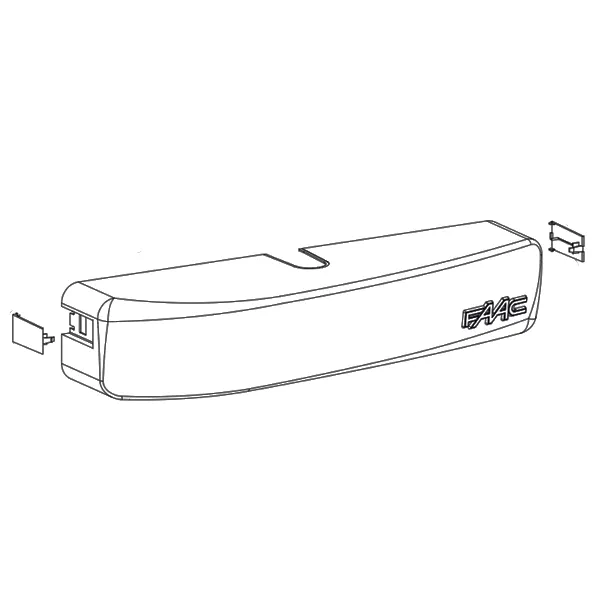 کاور سوئیچ اپراتور درب شیشه ای لولایی فک مدل BM950